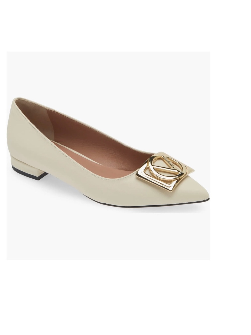 VALENTINO BY MARIO VALENTINO Flora Logo Buckle Pointed Toe
Flat
Women Sz 6 NEW